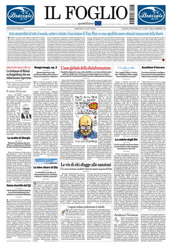 Prima-pagina-il foglio-messina-edizione-di-oggi-06-09-2024